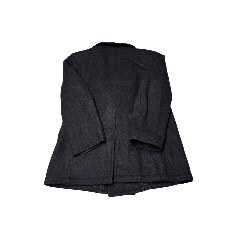 Vintage Sterlingwear Anchor Collection Mens Pea Coat Black Wool USMS 42R USA - Picture 7 of 11